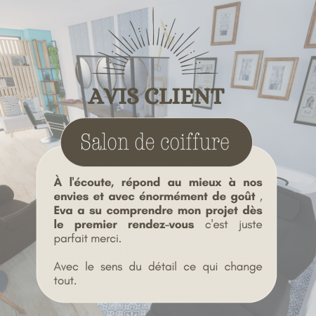 Avis client pour un projet de rénovation d'un salon de coiffure sur Evian les bains.